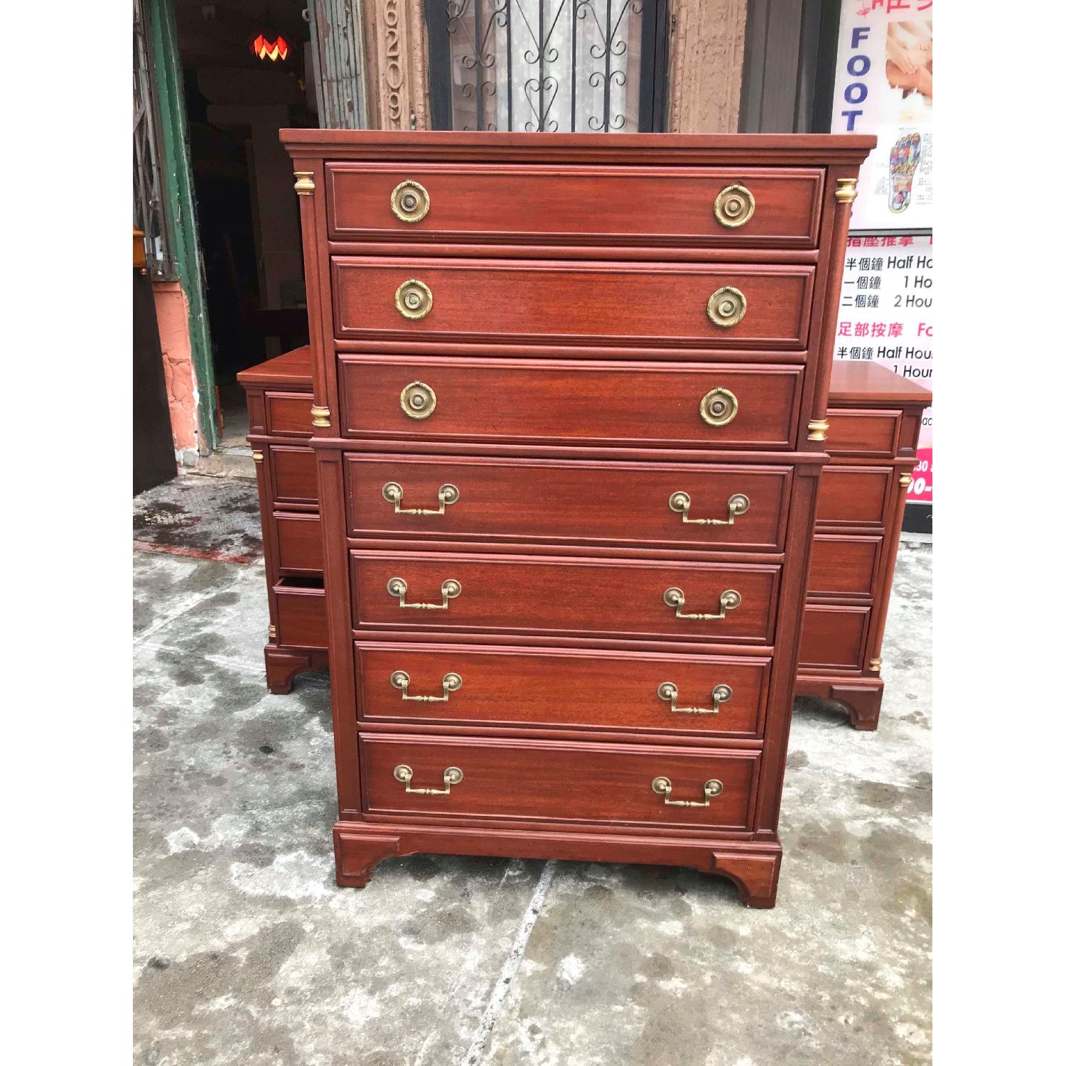 Continental Furniture Vintage 1970s Mahogany Dresser - image-1