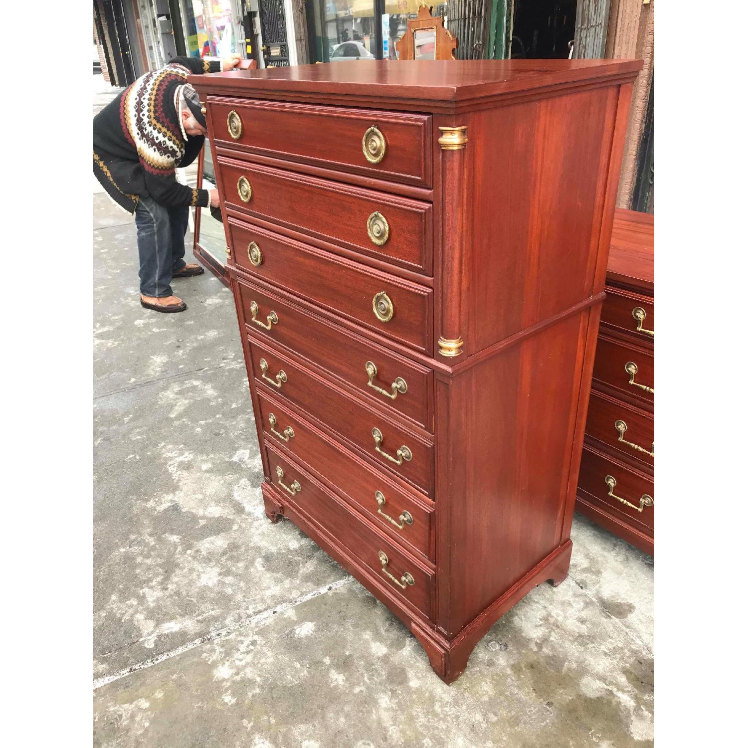 Continental Furniture Vintage 1970s Mahogany Dresser - image-3