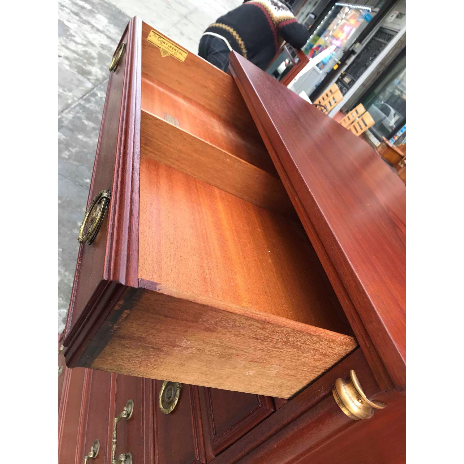 Continental Furniture Vintage 1970s Mahogany Dresser - image-8