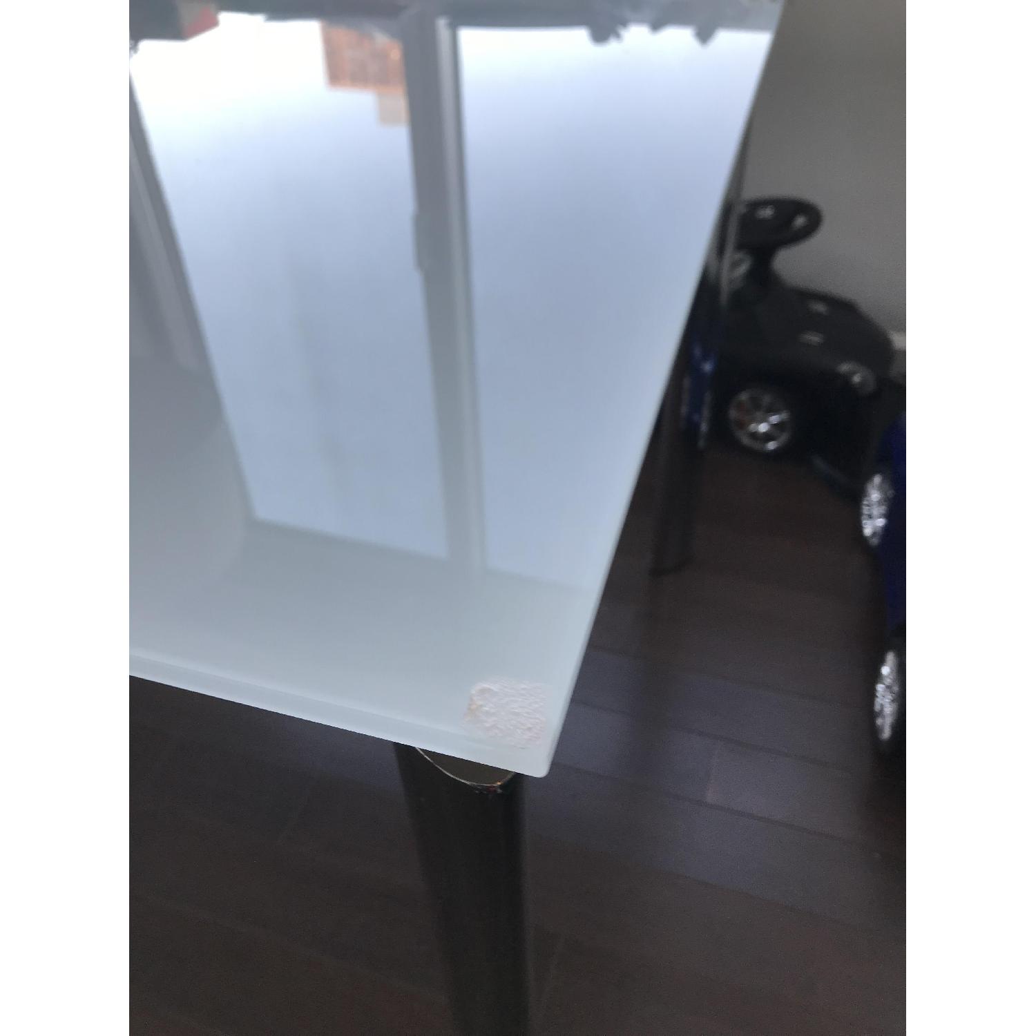 Modani Glass Extendable Modern Dining Table in White - image-5