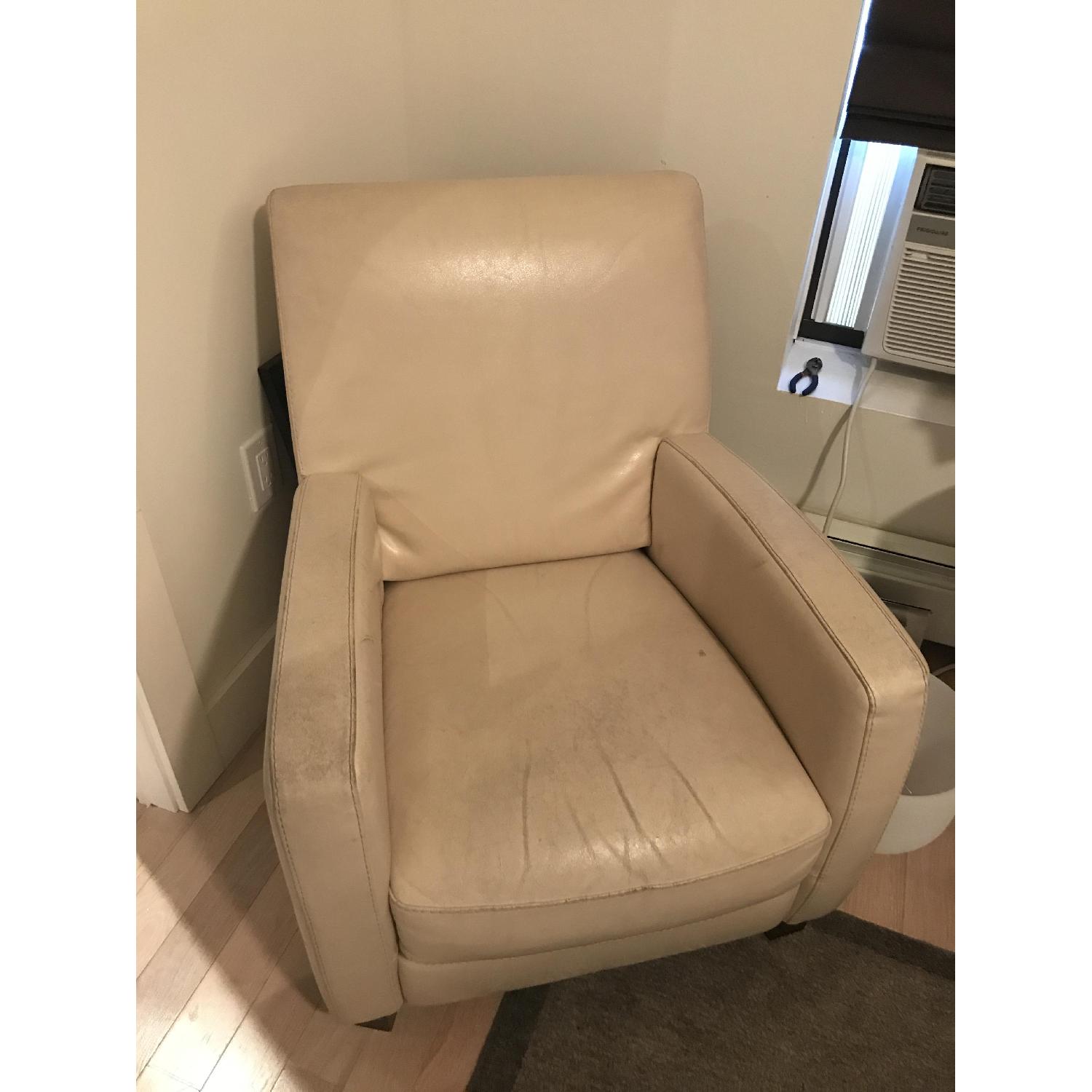 Bloomingdale S Calia Italia Leather Armchair Aptdeco