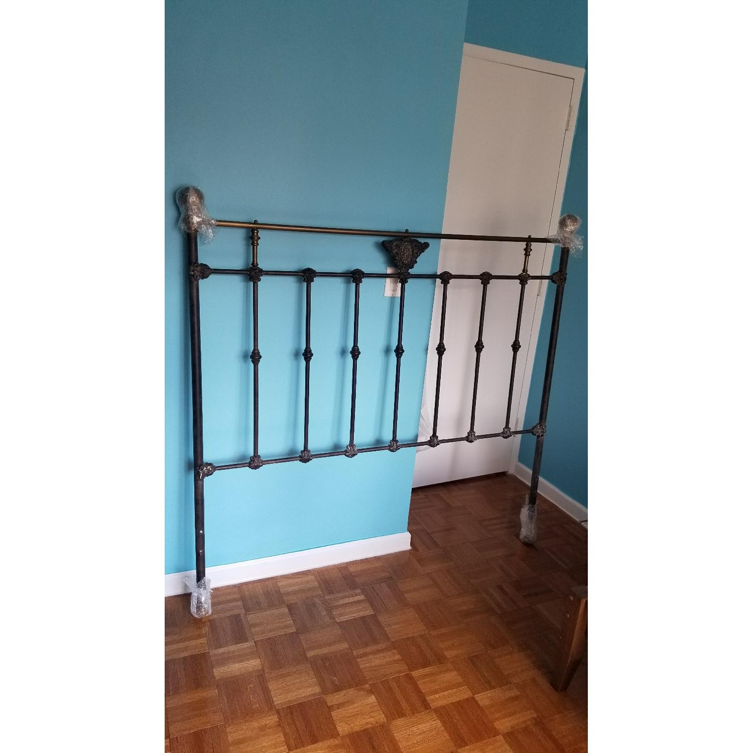 Antique Queen Size Headboard & Footboard - image-1