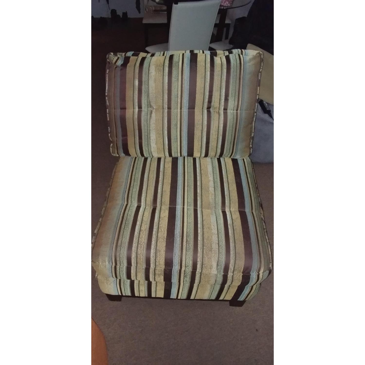 Striped Accent Chair - image-1
