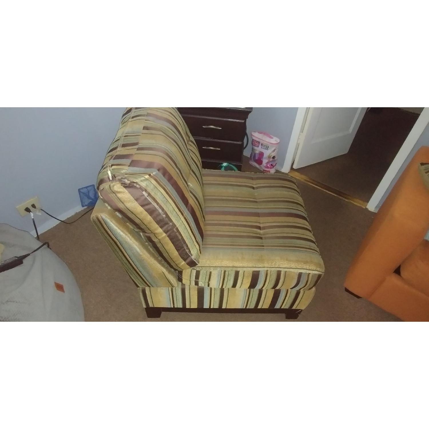 Striped Accent Chair - image-3