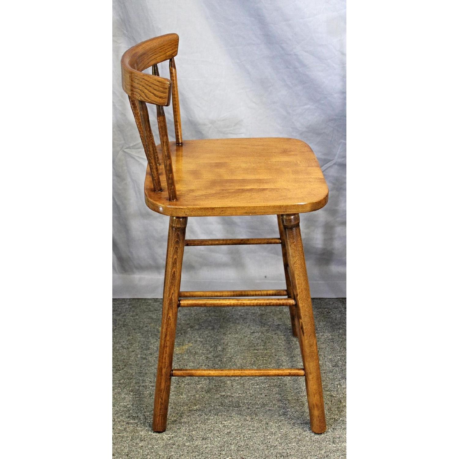 Walnut Spindle Back Side Chair/Counter Stool - image-5