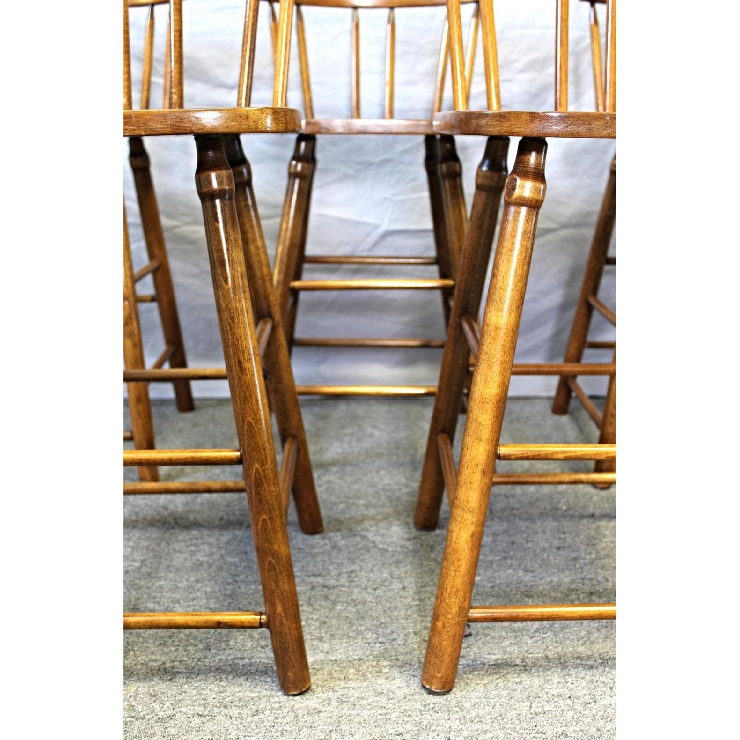 Walnut Spindle Back Side Chair/Counter Stool - image-7