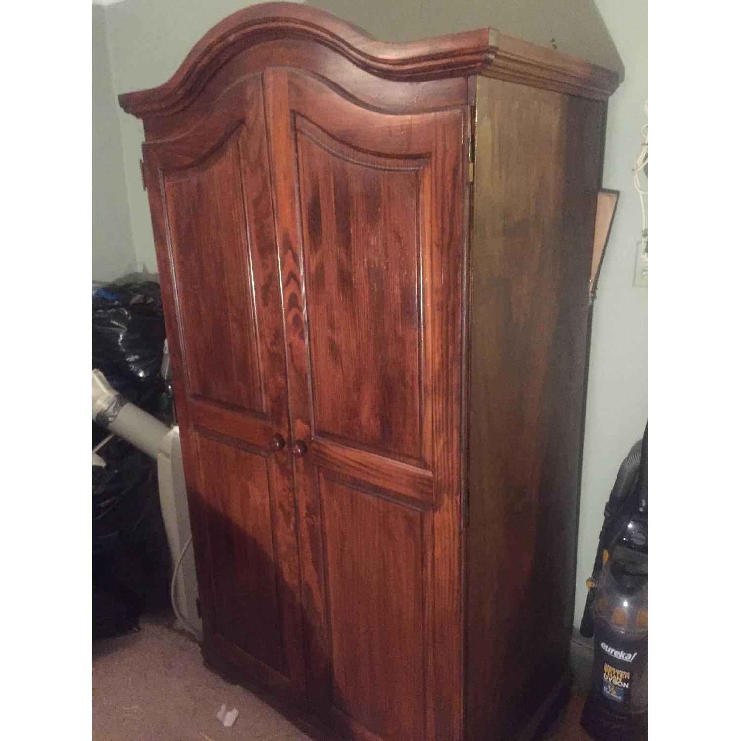 Gothic Cabinet Craft Armoire/Entertainment Center - image-1