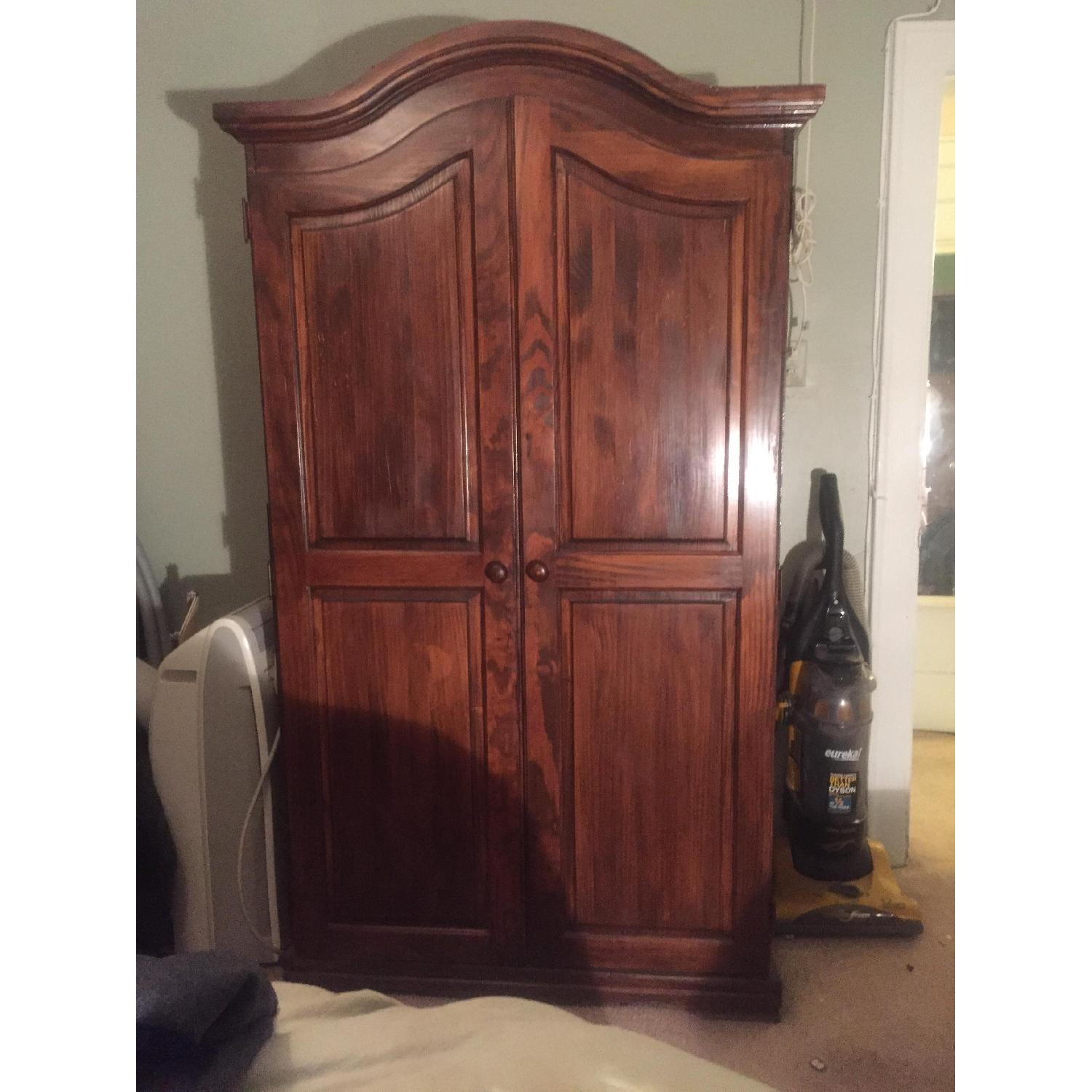 Gothic Cabinet Craft Armoire/Entertainment Center - image-3