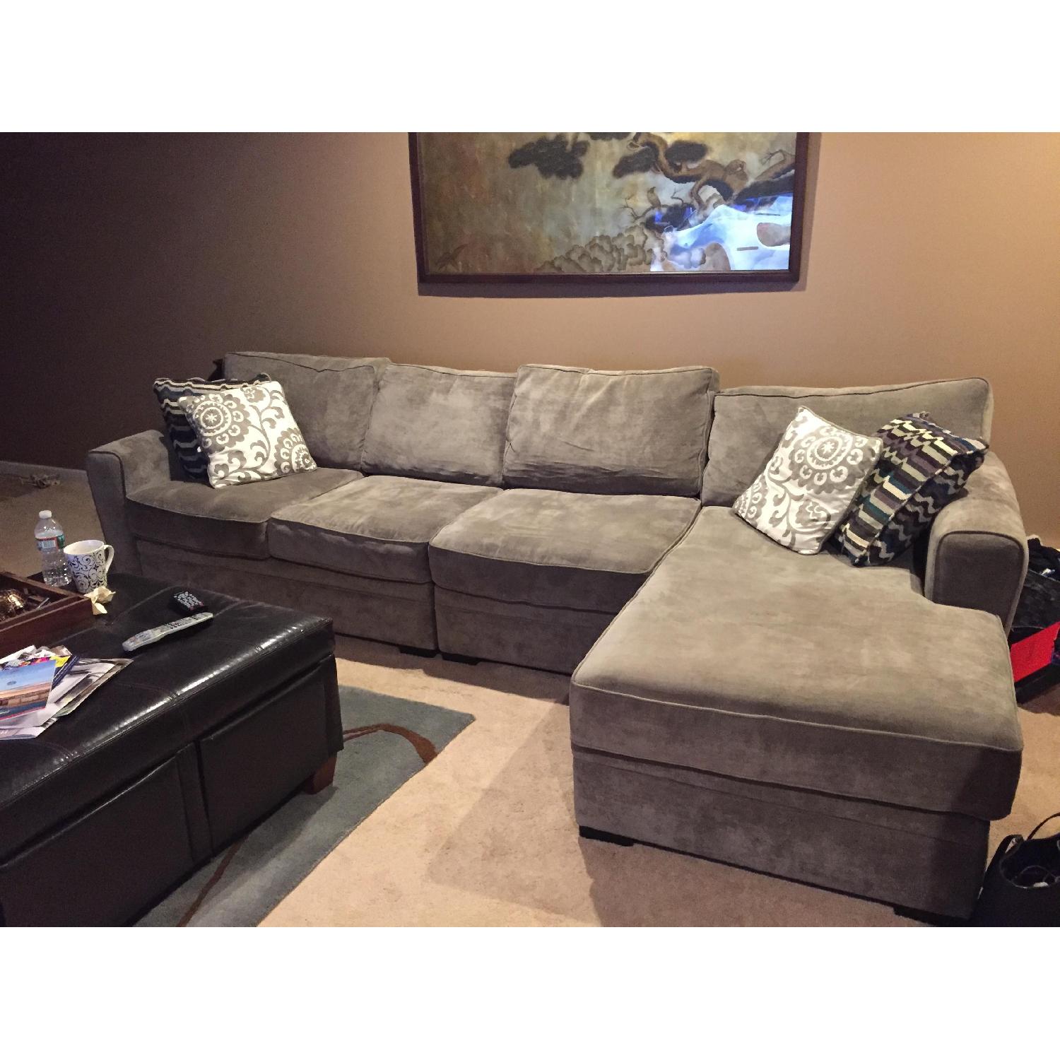 Raymour & Flanigan Artemis 2 Piece Sectional Sofa - AptDeco