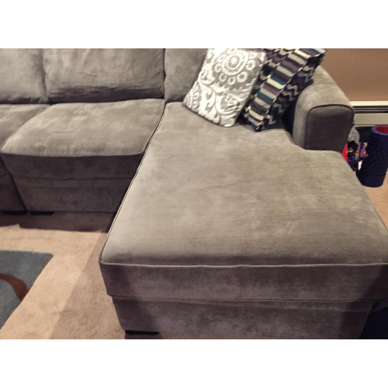 Raymour & Flanigan Artemis 2 Piece Sectional Sofa - AptDeco