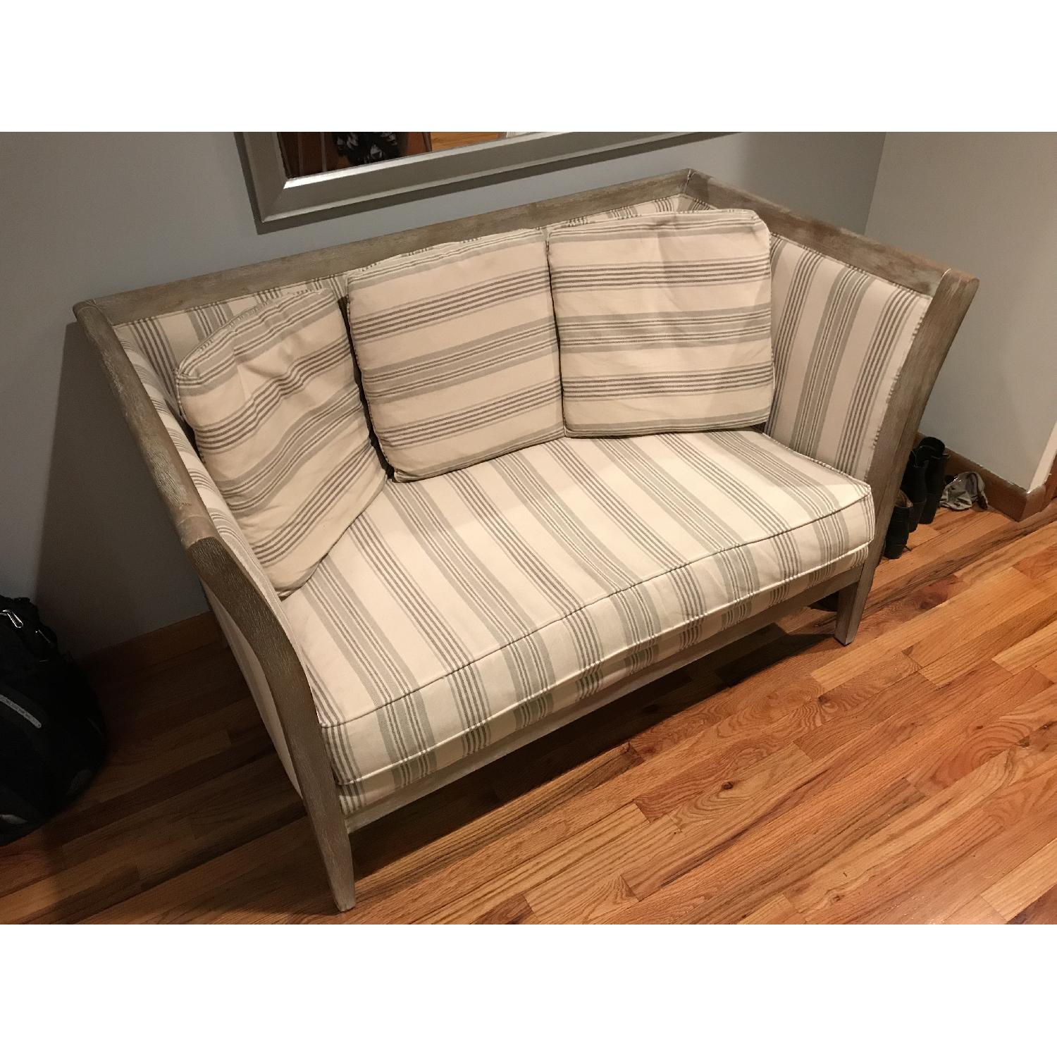 HomeGoods Striped Settee - image-1