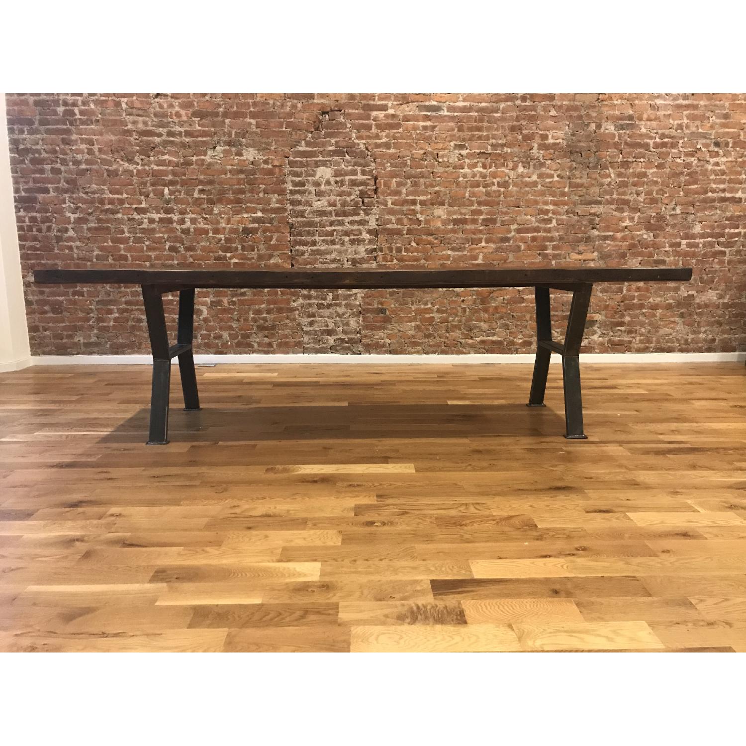 Large Reclaimed Wood Dining Table - AptDeco