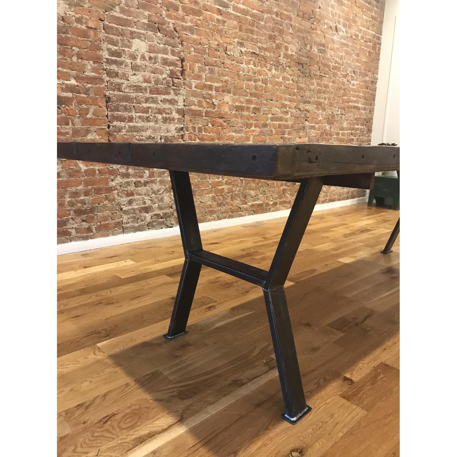 Large Reclaimed Wood Dining Table - AptDeco