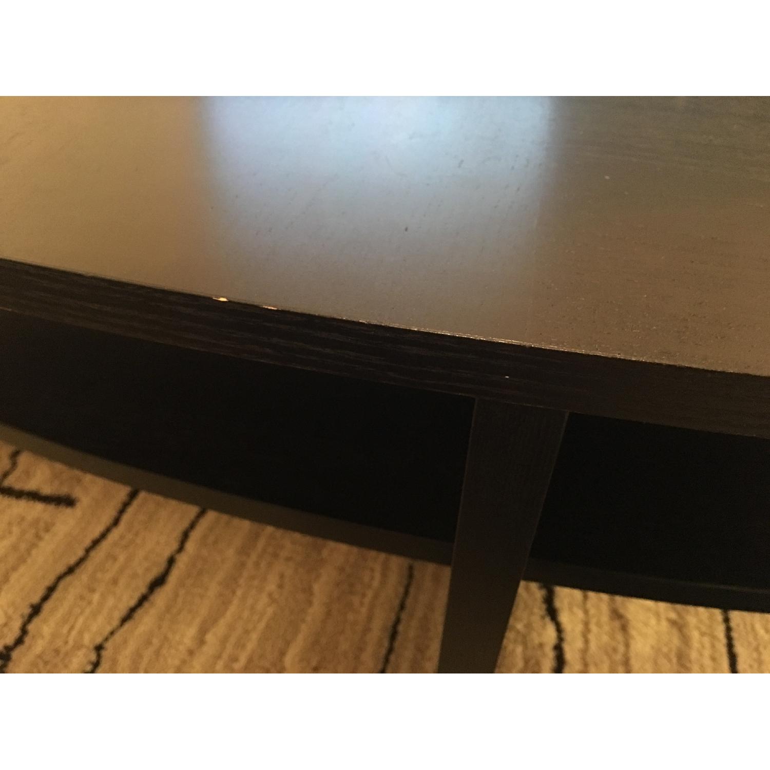 Ikea Vejmon Coffee Table in Black Brown AptDeco