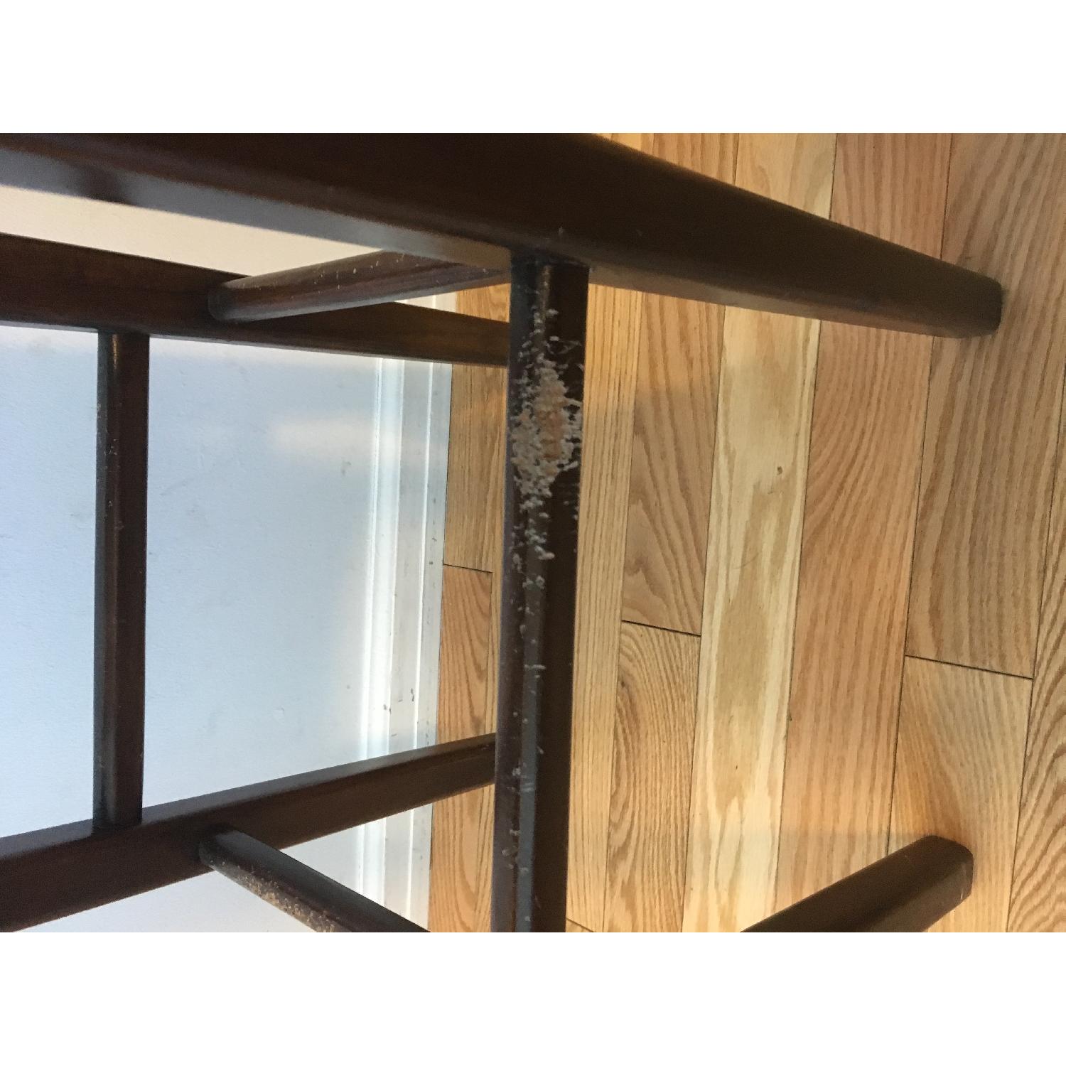 Pottery Barn Wood & Rattan Seat Stool - image-9