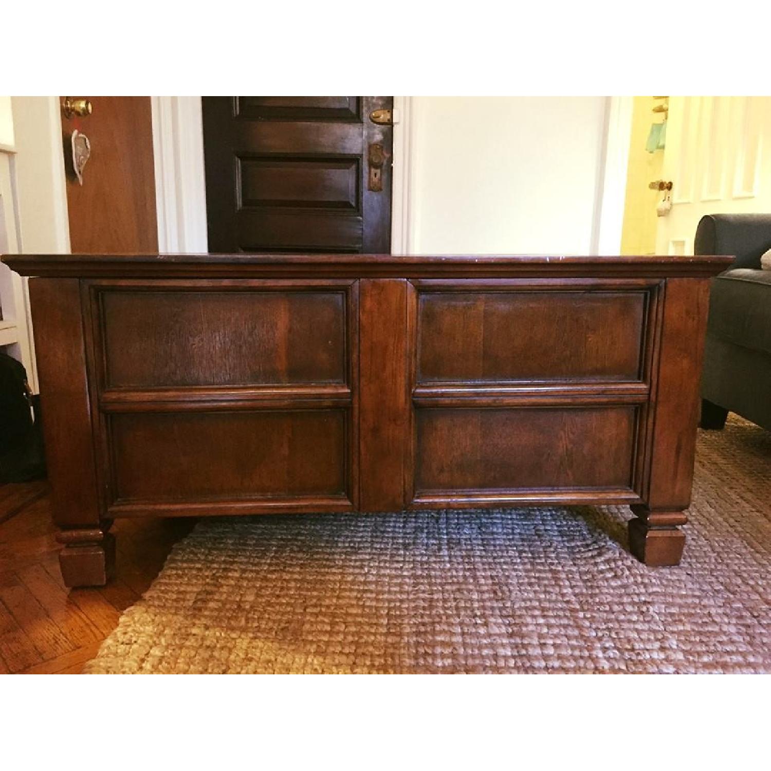 Walnut Wood Coffee Table Trunk - image-2