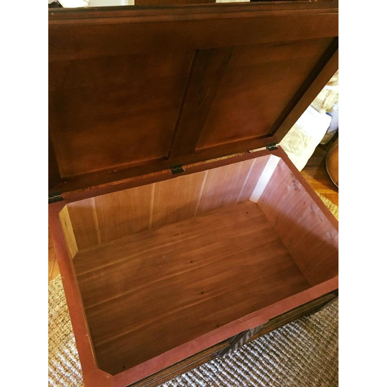 Walnut Wood Coffee Table Trunk - image-3