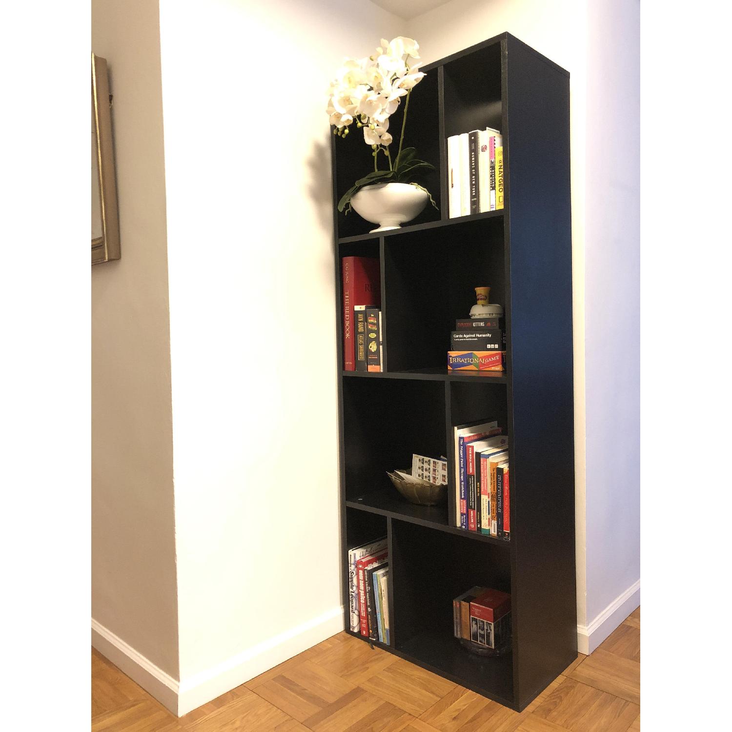 Black Wood Bookshelf - image-1