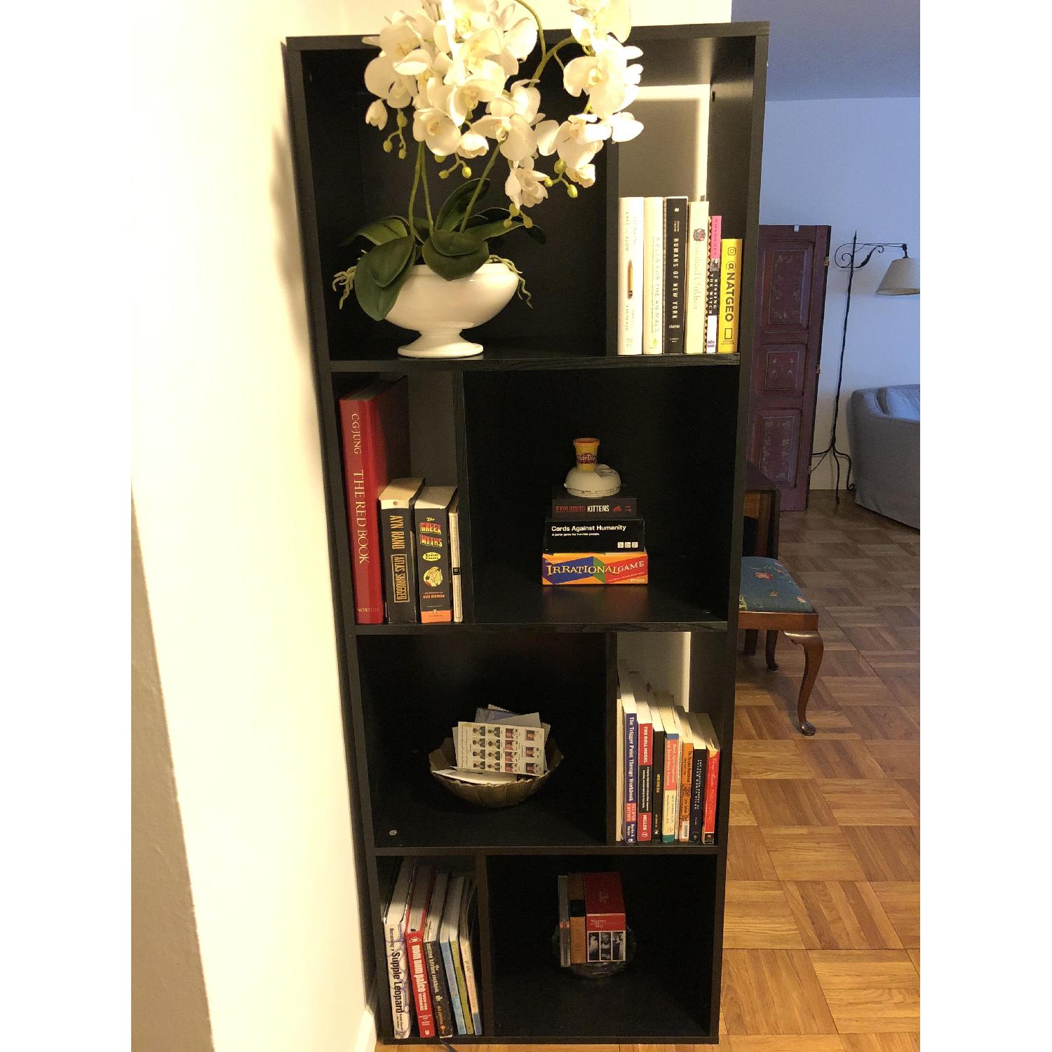 Black Wood Bookshelf - image-2