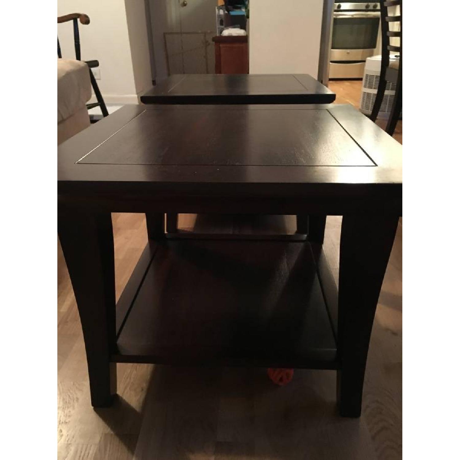 Pottery Barn Metropolitan Cube Table in Espresso - image-1