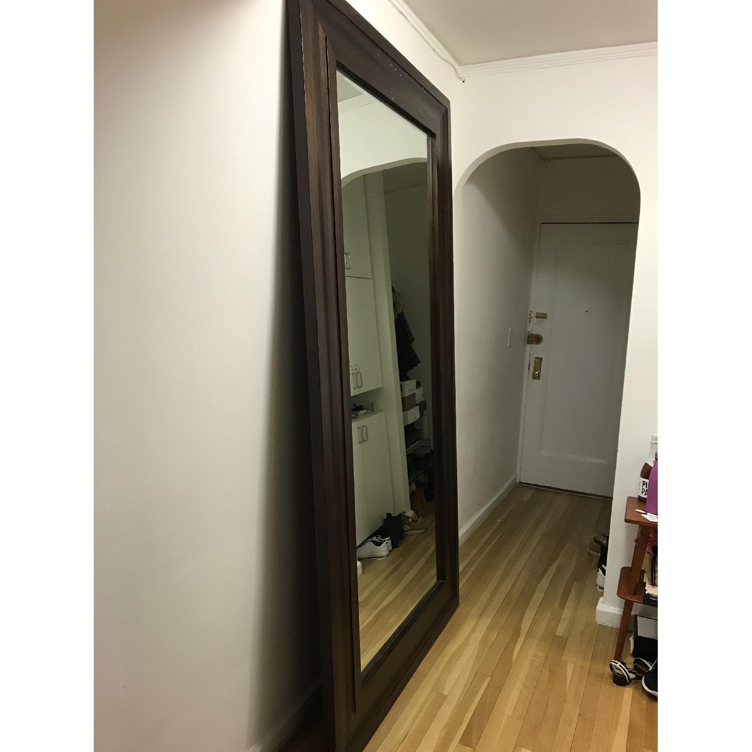 Crate & Barrel Grand Full Length Wall Leaning Floor Mirror AptDeco