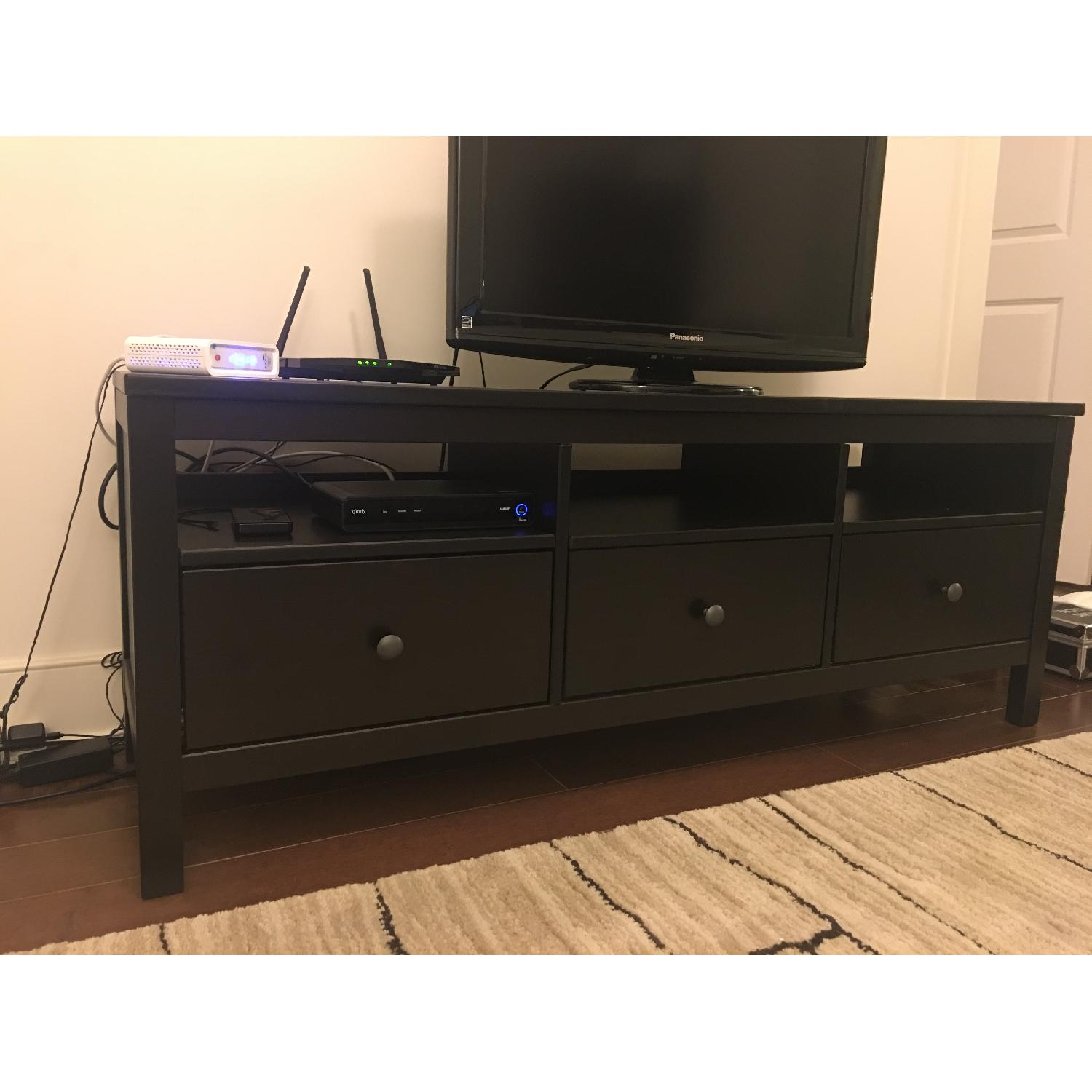 Ikea Hemnes TV Unit in BlackBrown AptDeco