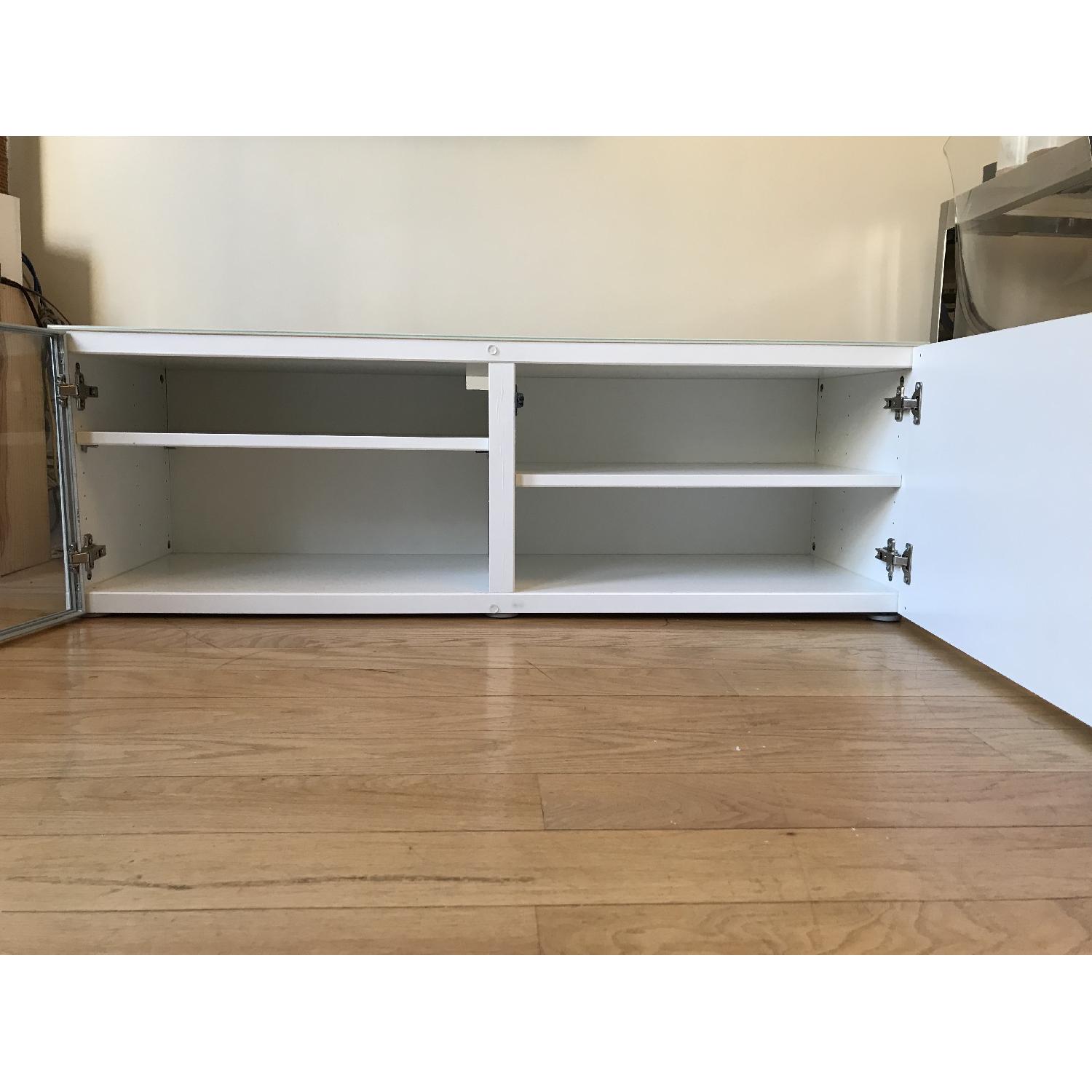 Ikea Media Storage Unit/TV Stand w/ Glass Top - image-3