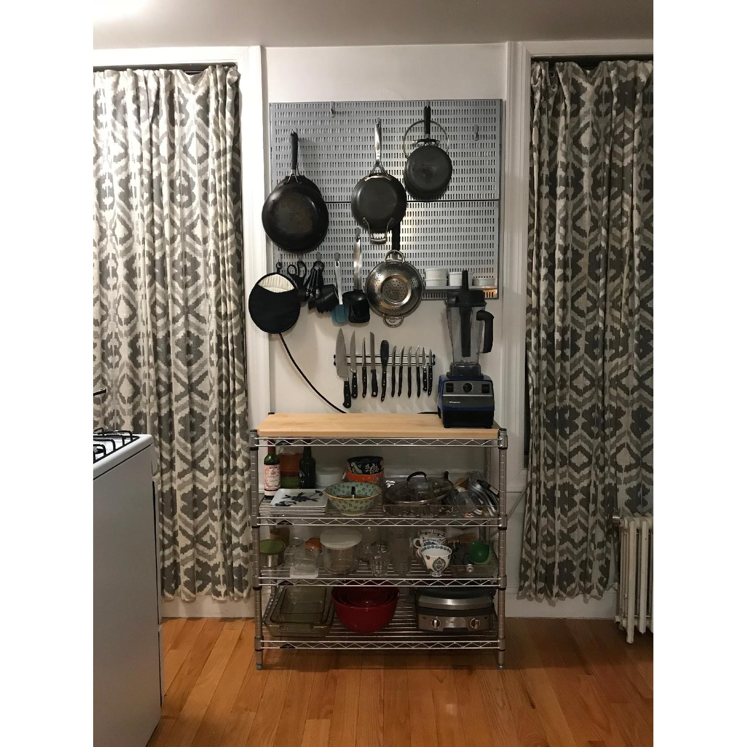 Container Store InterMetro Shelving System + Butcher Block - image-4