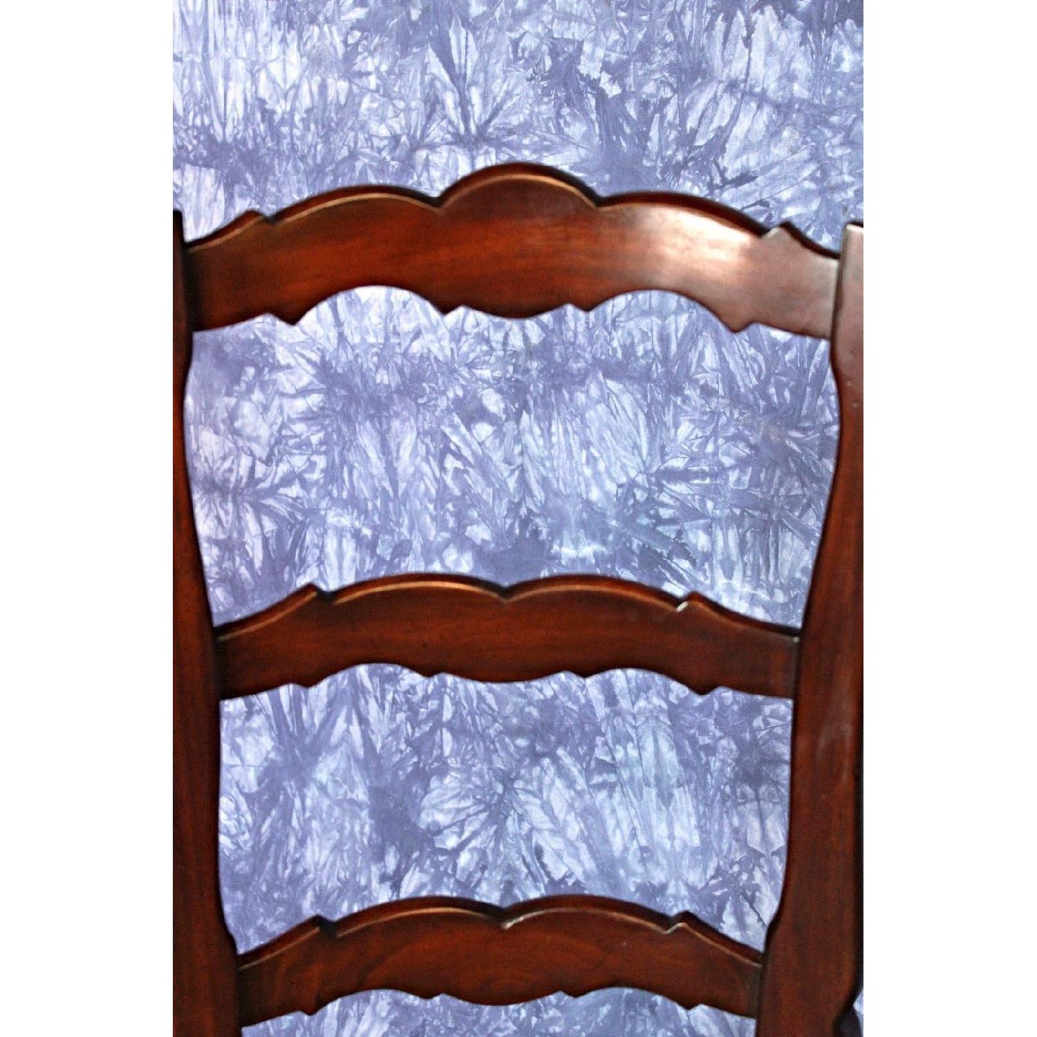 French Country Bar Counter Chair w/ Rush Seat - image-4