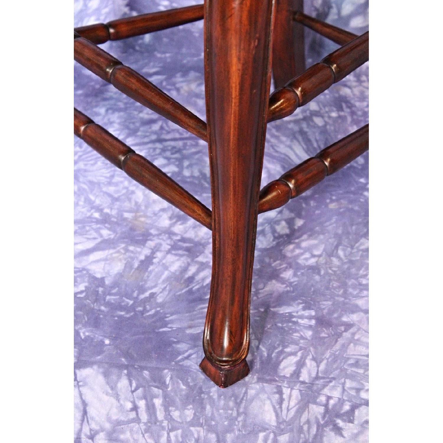 French Country Bar Counter Chair w/ Rush Seat - image-6