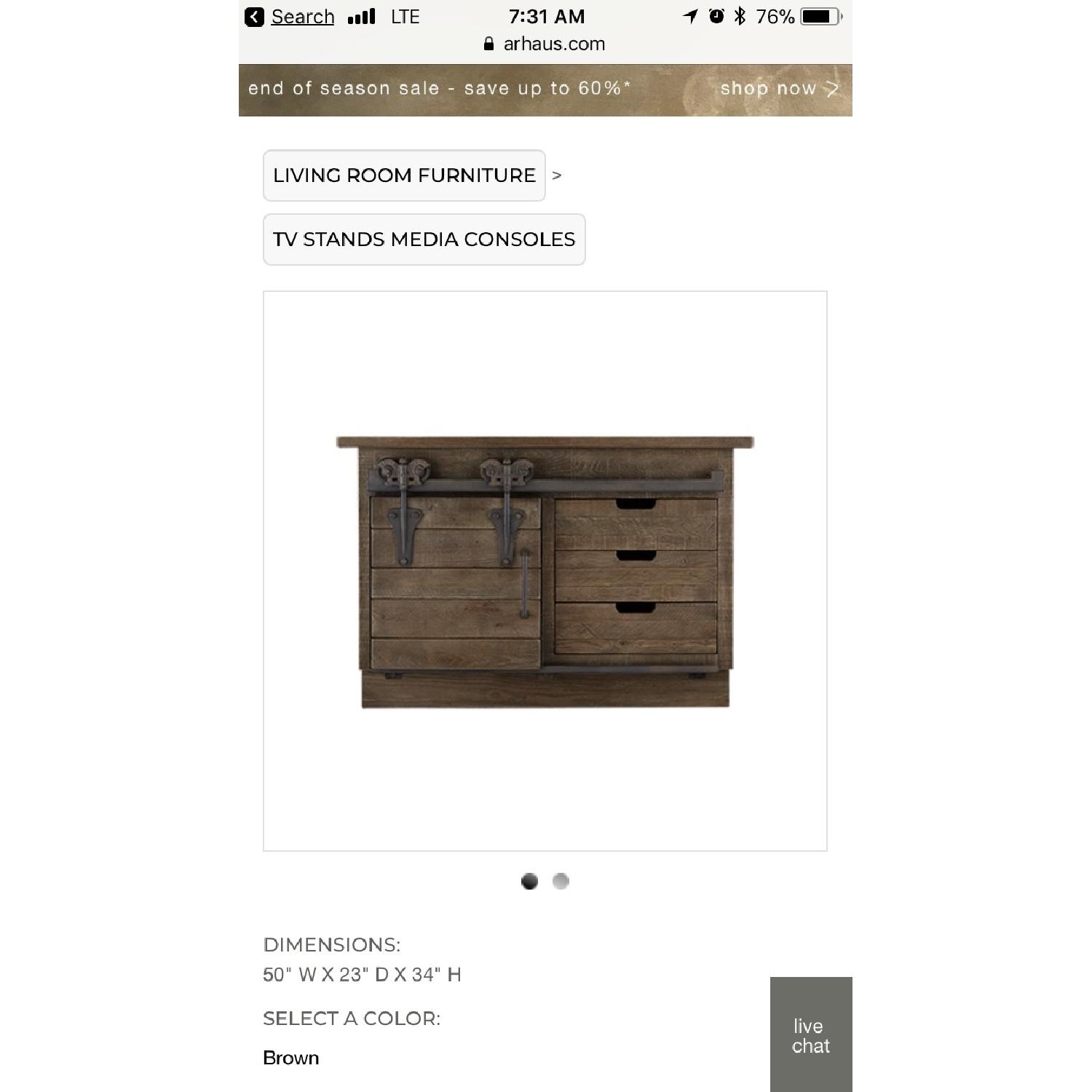 Arhaus Baumann Media Console - image-3