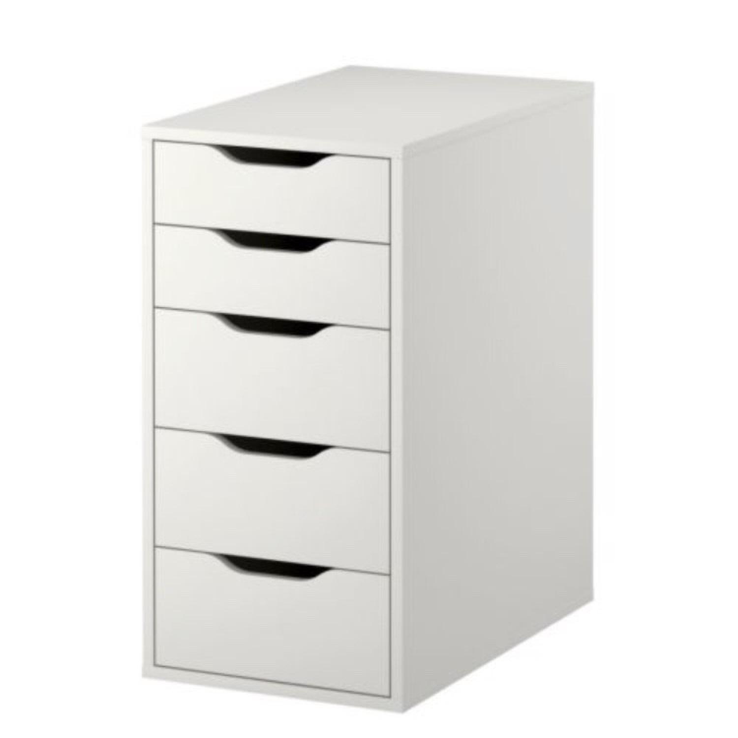 Ikea Modern Desk w/ Removable Drawers - image-1