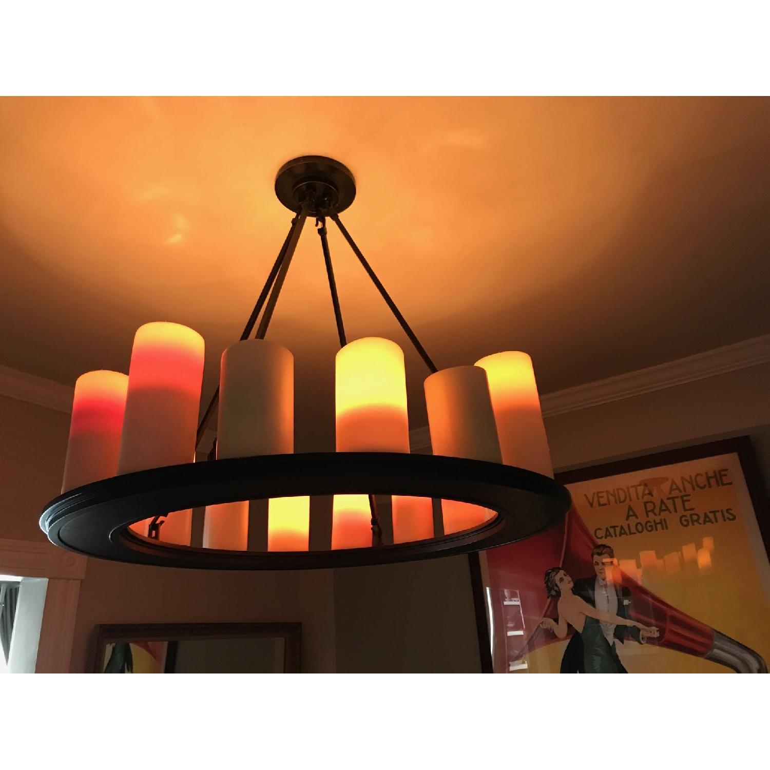 Pillar Candle Round Chandelier - image-3