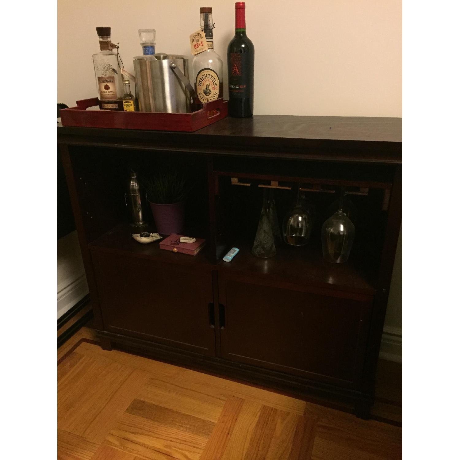 Bed Bath & Beyond Tuscan Expandable Wine Bar in Espresso AptDeco