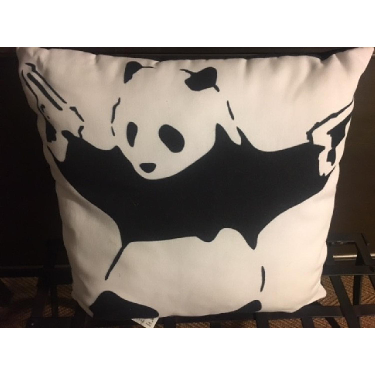 Banksy Throw Pillow - image-1