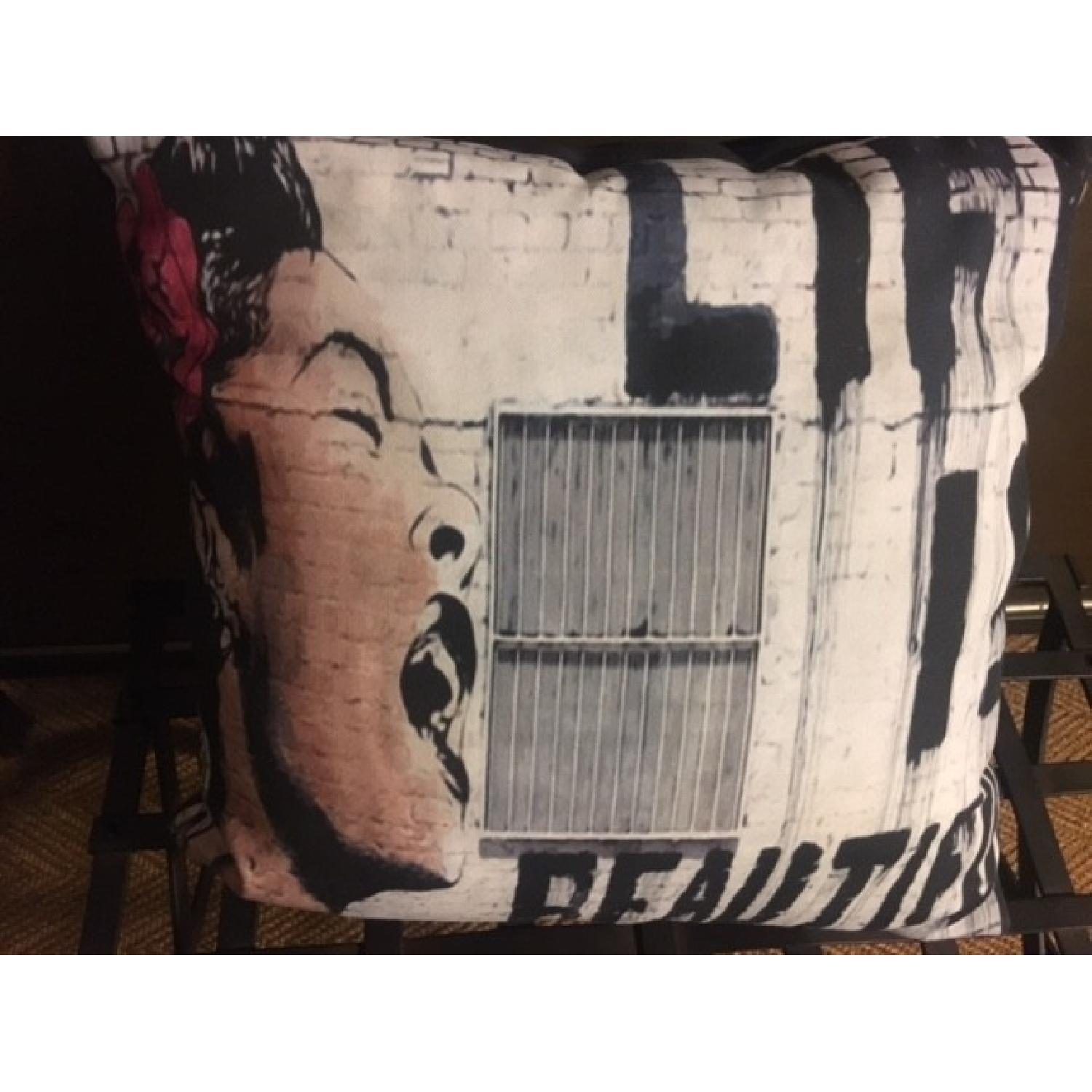 Banksy Throw Pillow - image-4