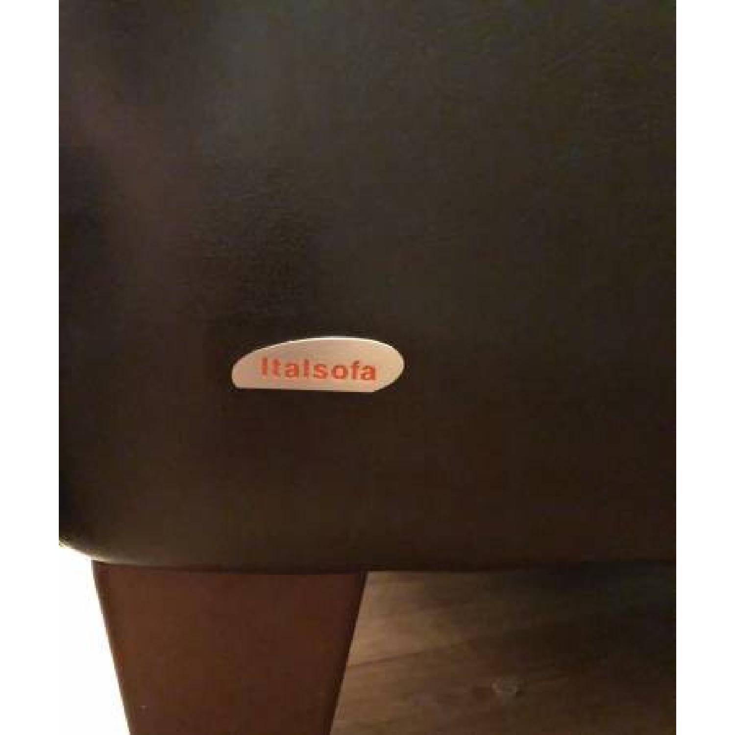 Macy's Natuzzi Italsofa Espresso Leather Reclining Chair - image-3