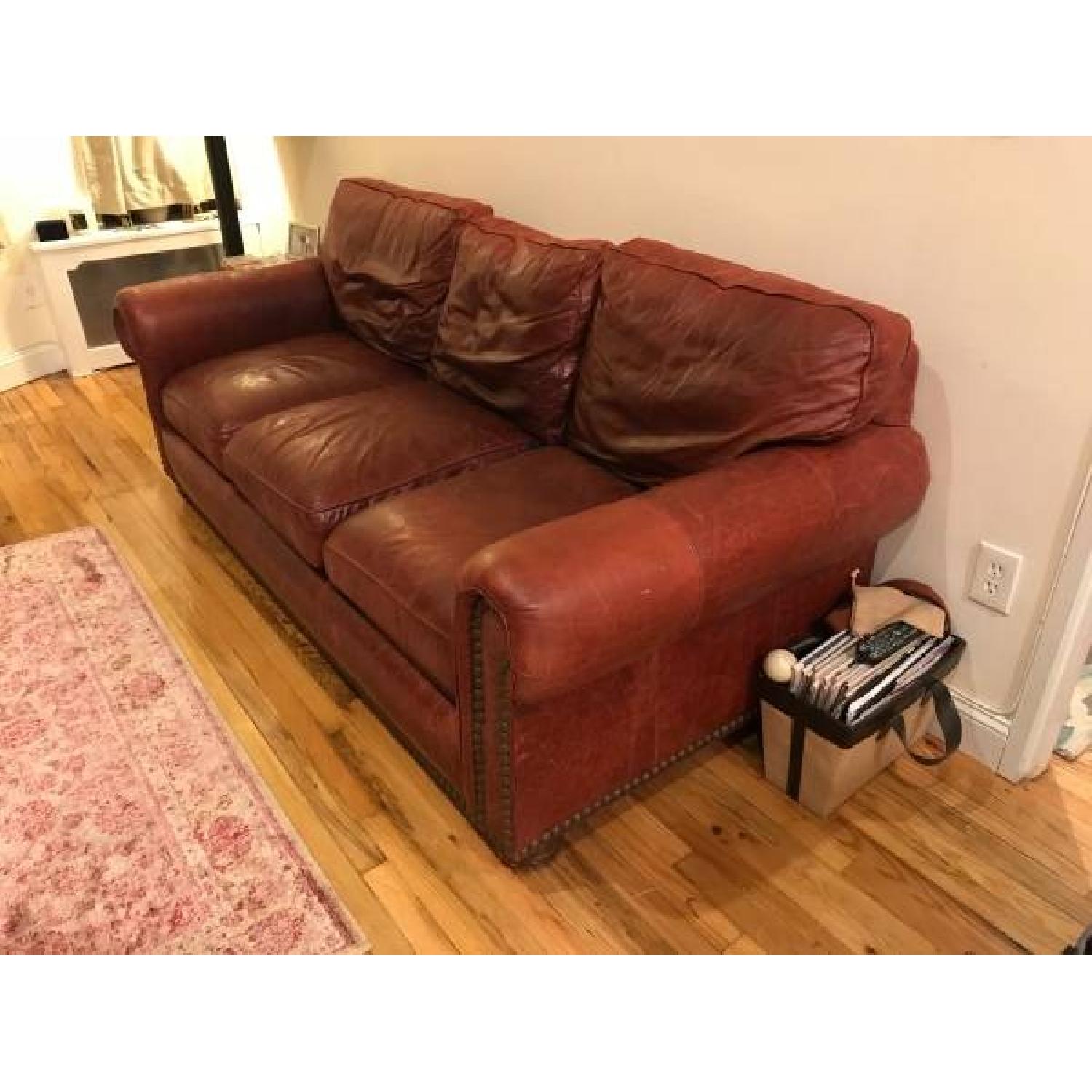 Cibola Furniture Internazionale Coffee Brown Leather Sofa - image-2