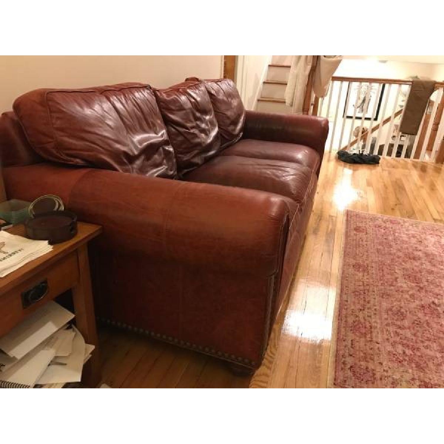 Cibola Furniture Internazionale Coffee Brown Leather Sofa - image-3