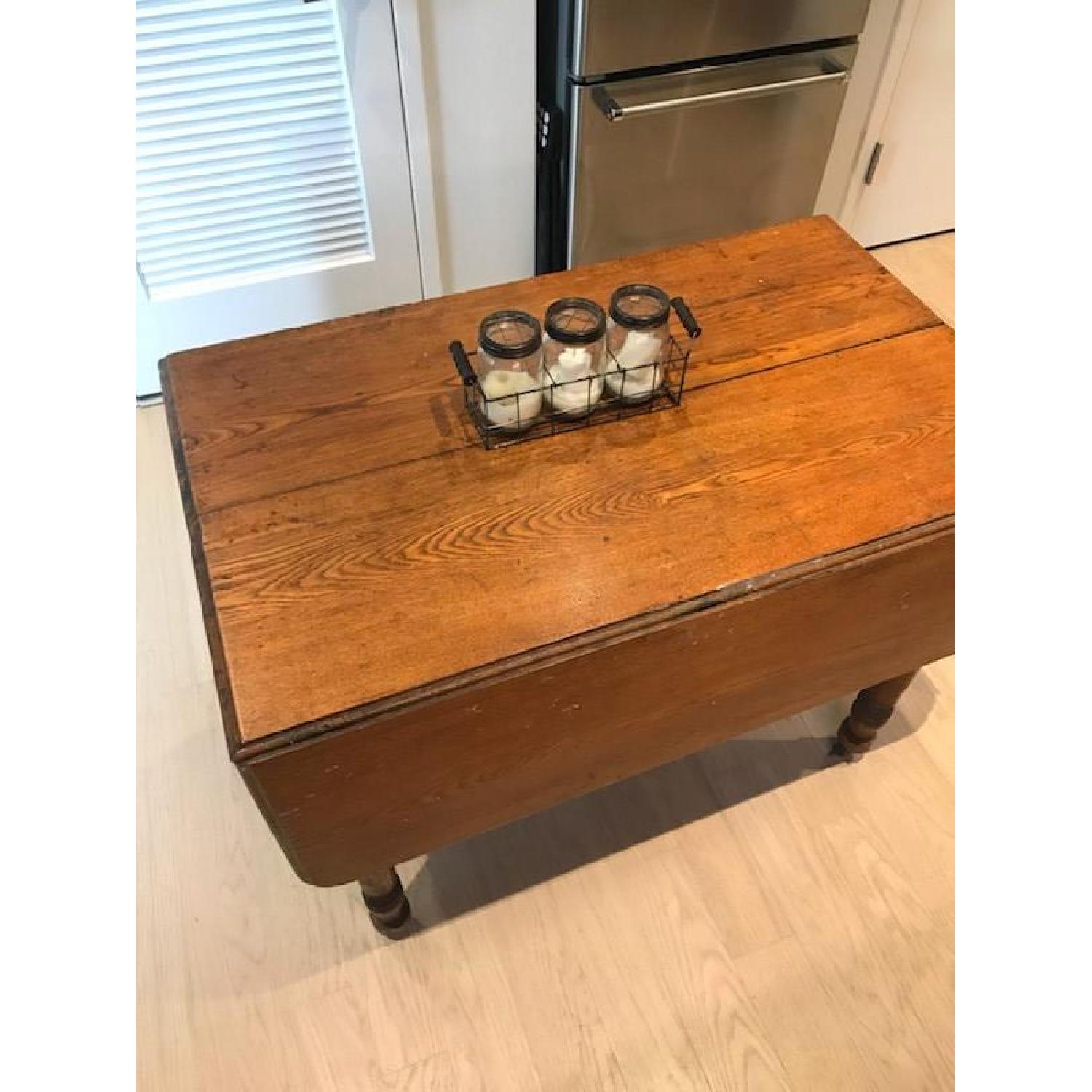 Vintage Double Drop-Leaf Dining Table - image-2