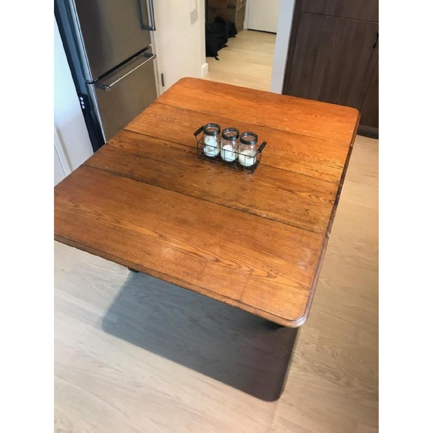 Vintage Double Drop-Leaf Dining Table - image-5