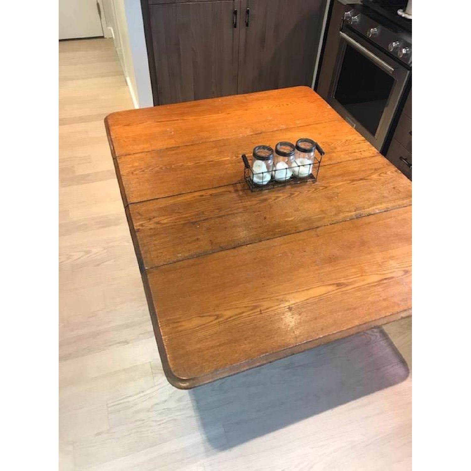 Vintage Double Drop-Leaf Dining Table - image-6