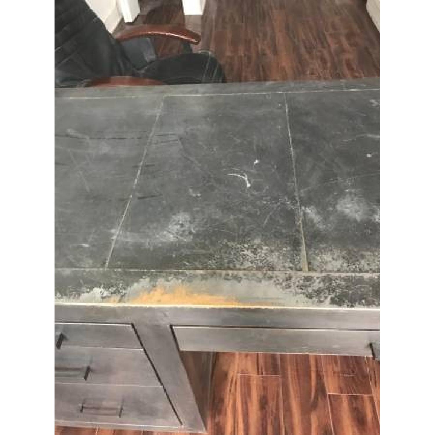 Restoration Hardware La Salle Metal-Wrapped Desk - image-2