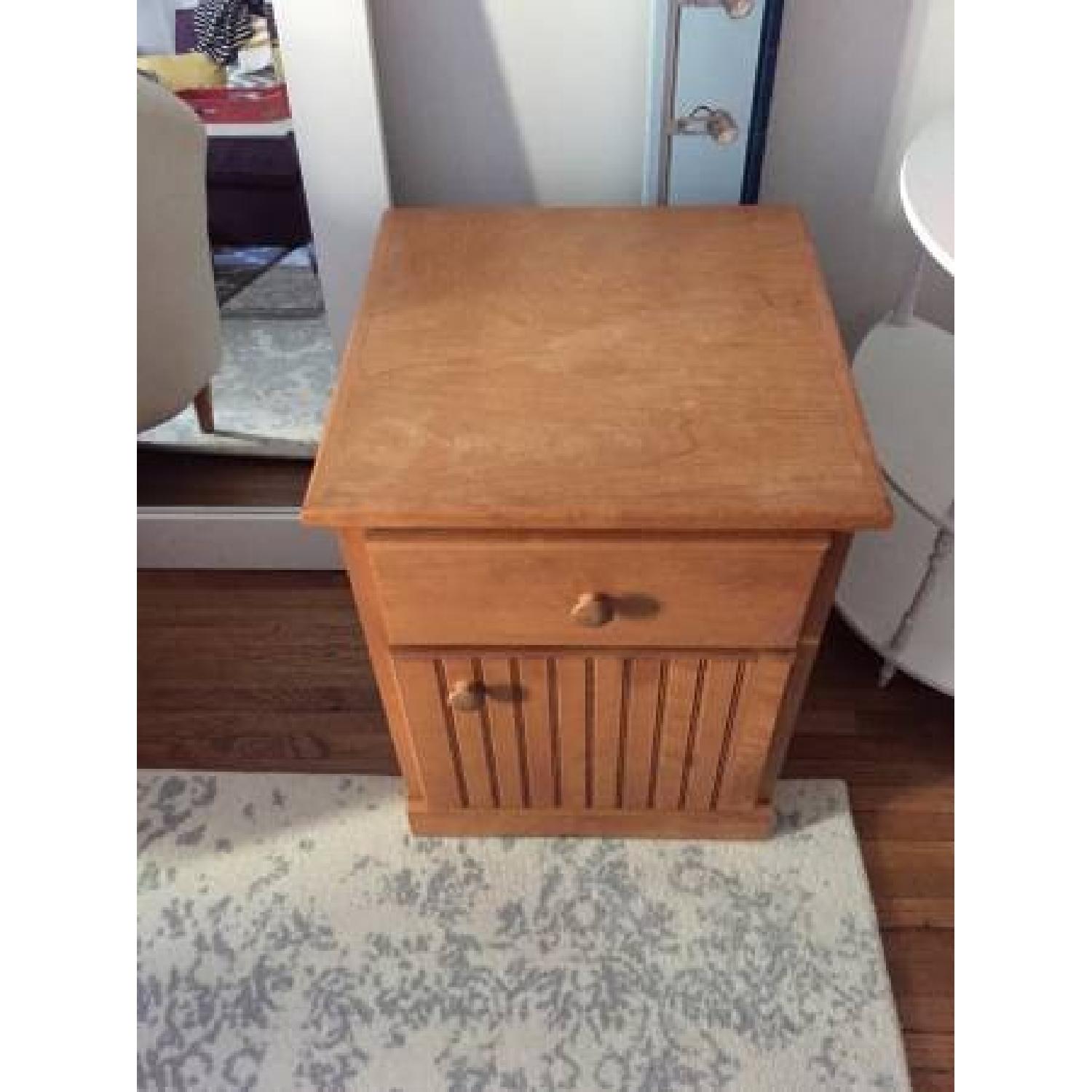 Solid Wood Nightstand/Side Table - image-1