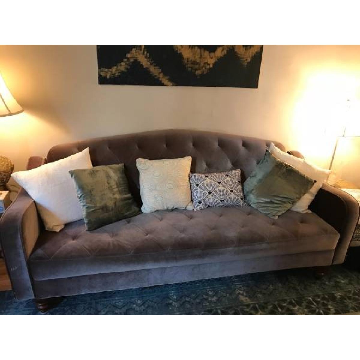 Urban Outfitters Ava Velvet Tufted Sleeper Sofa - image-3