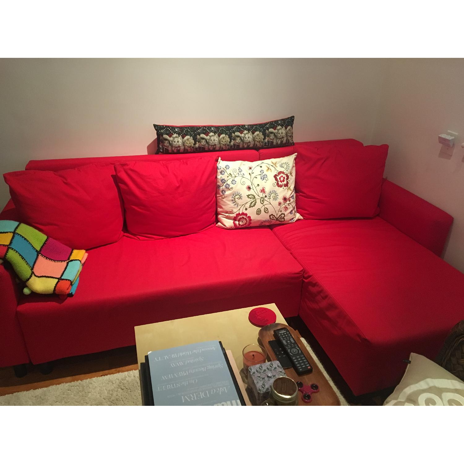 Ikea Square Coffee Table w/ Wheels AptDeco