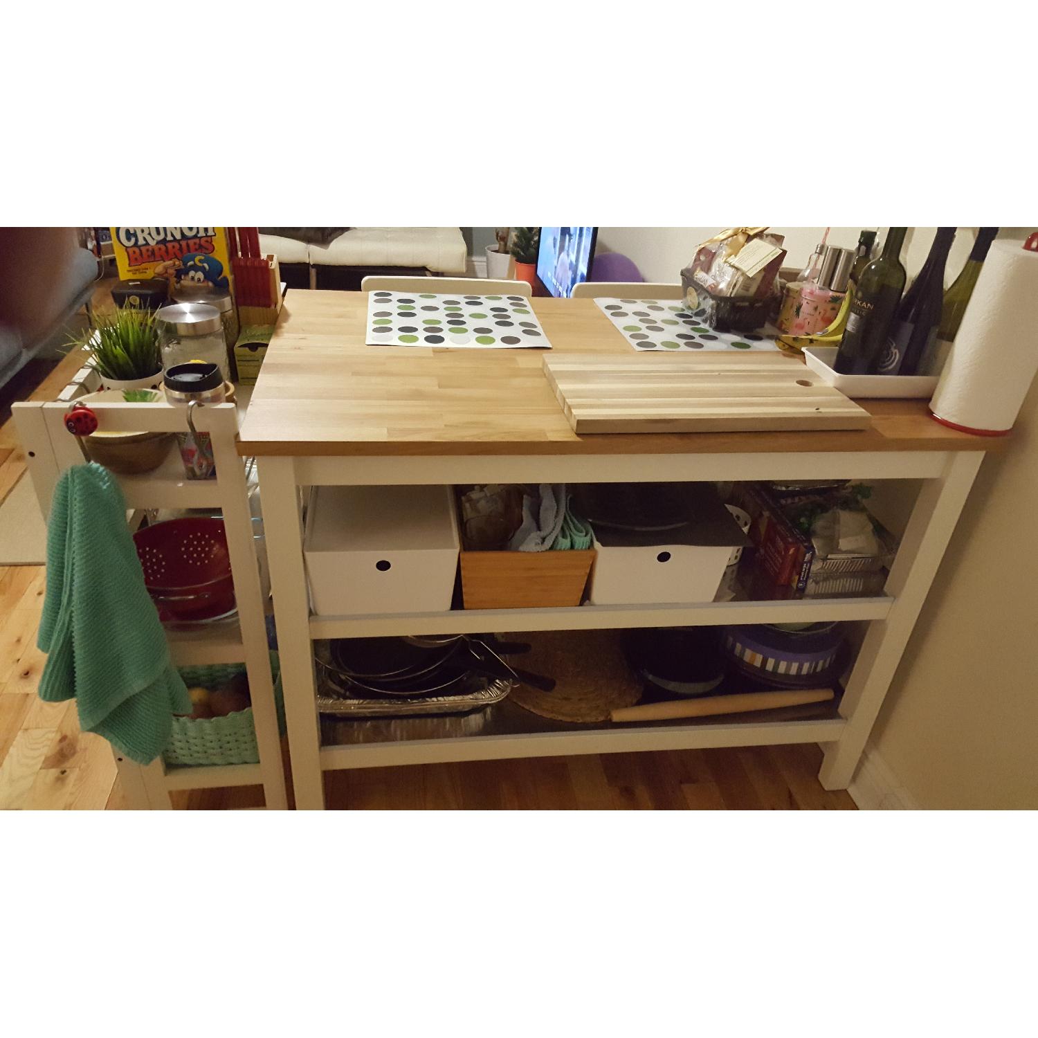 Ikea Stenstorp White Oak Kitchen Island AptDeco