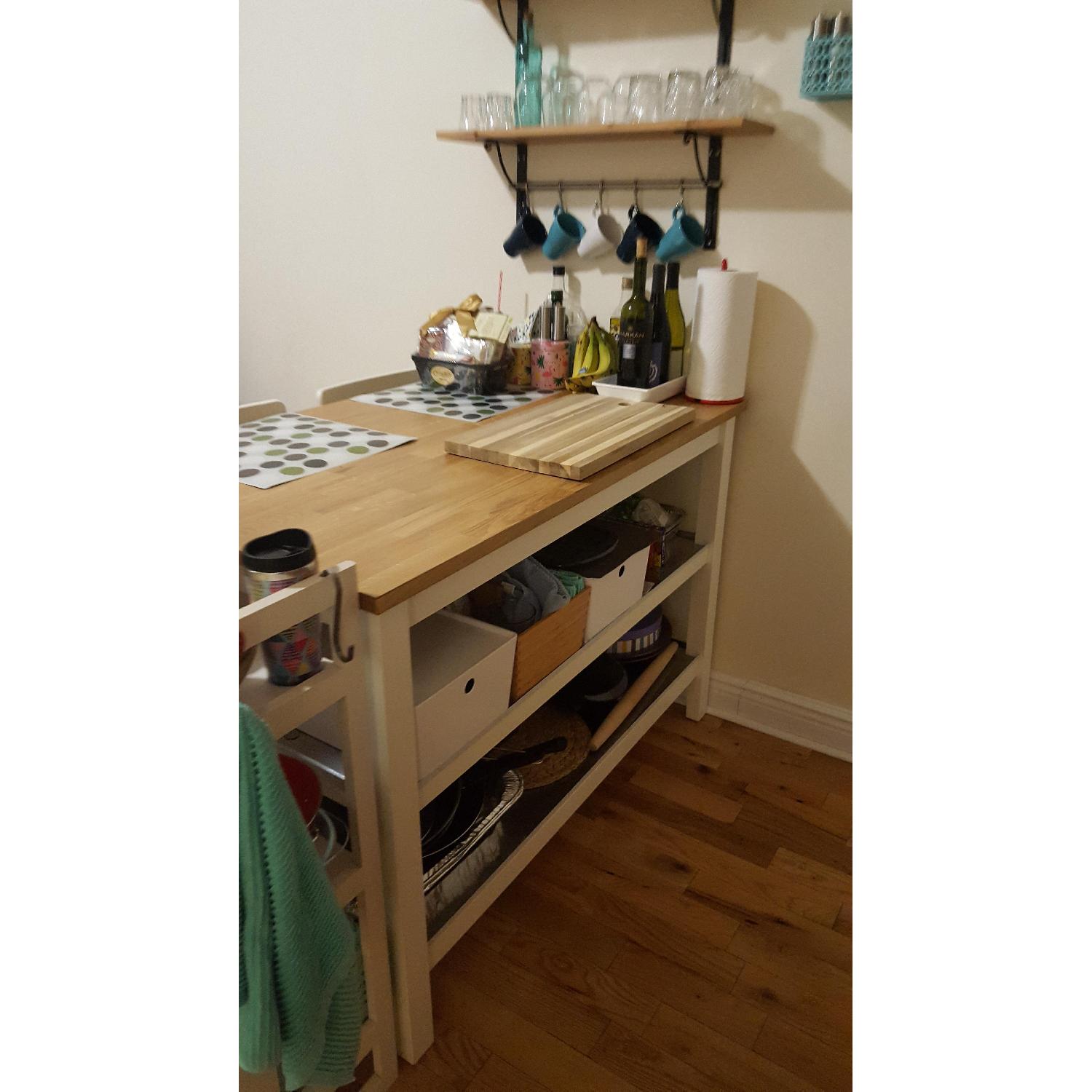 Ikea Stenstorp White Oak Kitchen Island AptDeco