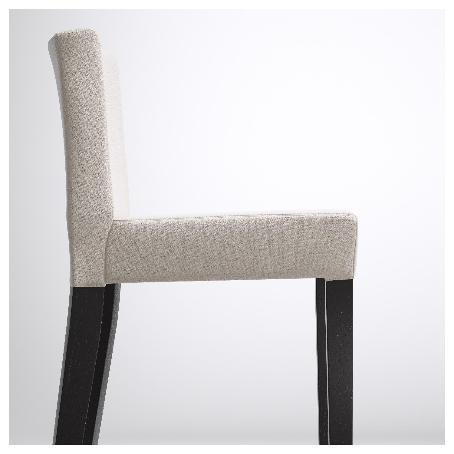 Ikea Brown/Black Bar Stool w/ Backrest - image-2