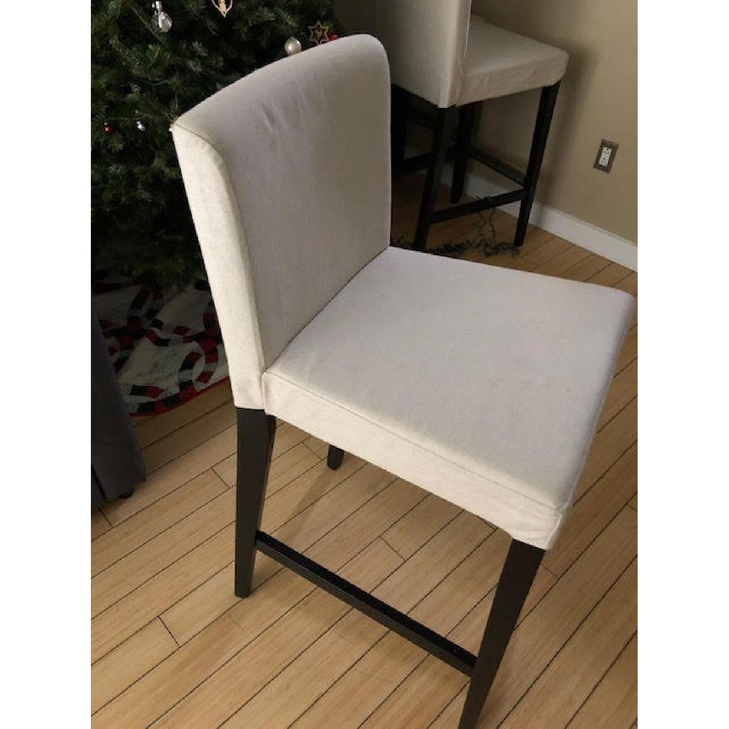 Ikea Brown/Black Bar Stool w/ Backrest - image-3